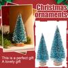 Universal Christmas Tree: Miniature Artificial Plastic Tree With Wooden Base - Holiday Desktop Decoration, Winter Snow Scene Decoration For Villages.