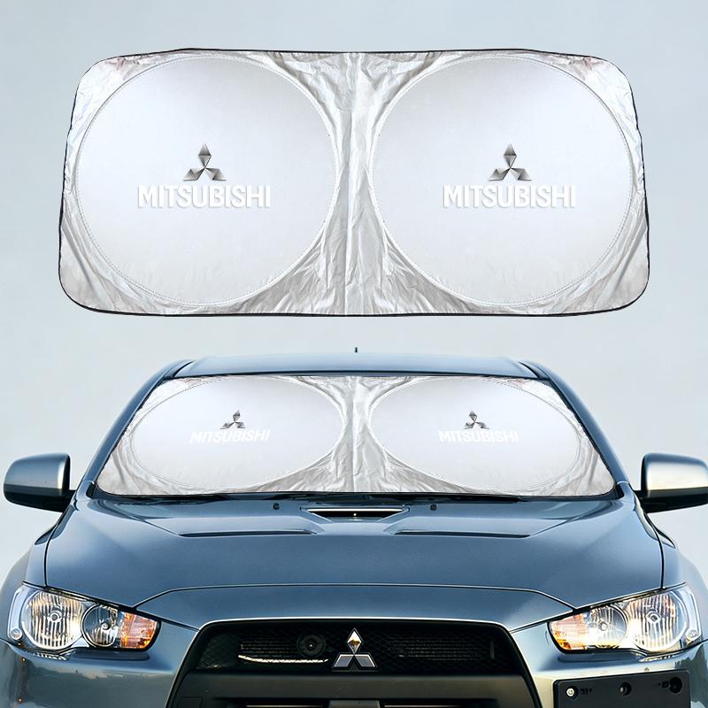 Car Windshield Sun Shade Visor UV Protection Shield For Mitsubishi Xforce L200 Eclipse Cross Outlander Pajero Xpander EK Delica