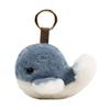 Furry Wool Whale Car Keychain Bag Hangings Whale Keyring Furry Dolphin Keychain  Couple Gift