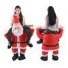 Santa Costume Funny Father Christmas Riding Inflatable Show Party Cosplay Role Playing Props