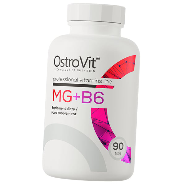 Магний В6, Mg+B6, Ostrovit 90таб (36250004)