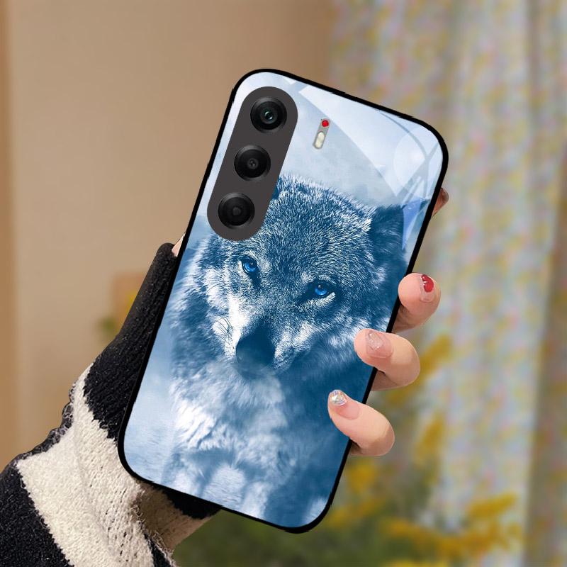Ударопрочный Чехол Для Tecno Camon 40 Pro 5G Закаленное Стекло Задняя Крышка Телефона Camon40Pro Camon 40Pro 5G CM7 Жесткий Funda Shell Coque