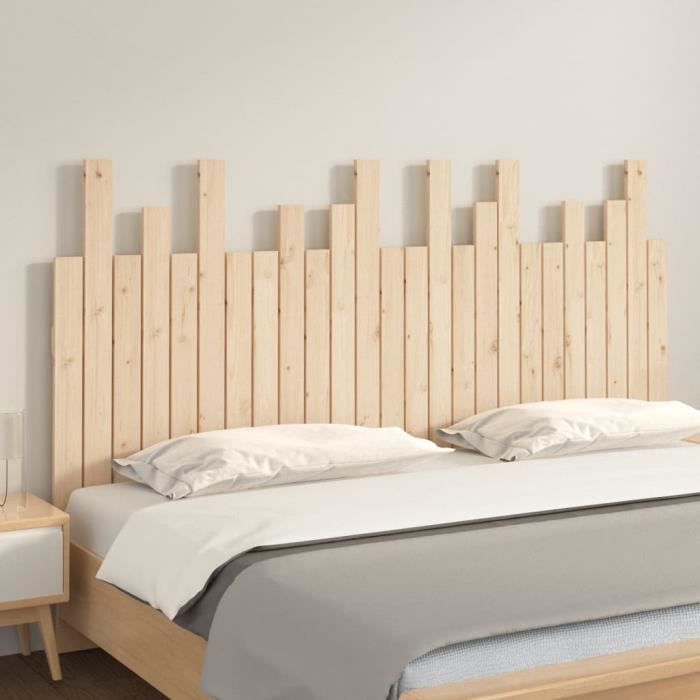 VidaXL Wall-mounted Headboard 159.5x3x80 Cm Solid Pine Wood 824798