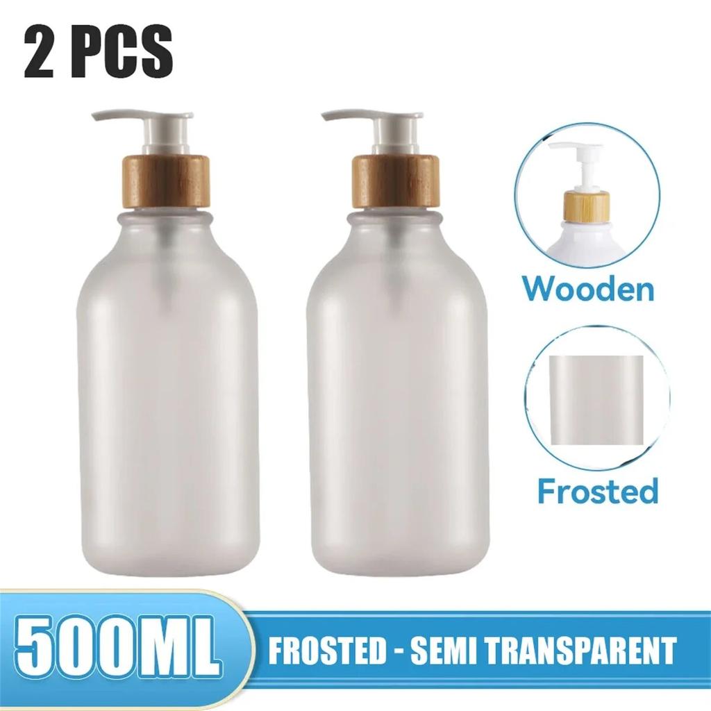 500ml Soap Dispenser Refillable Plastic Shoulder Bottle with Lotion Pump Shampoo Shower Gel Bottles Refillable Lotion Liquid