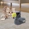 Серый электрический умный питомец кошка похлопывает по ушам игрушка со звуком