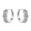 Silvere Glam New Retro-designed Moissanite Earrings S925 Sterling Silver, Fashionable And Elegant Ear Rings, Cool And Trendy Ear Accessories