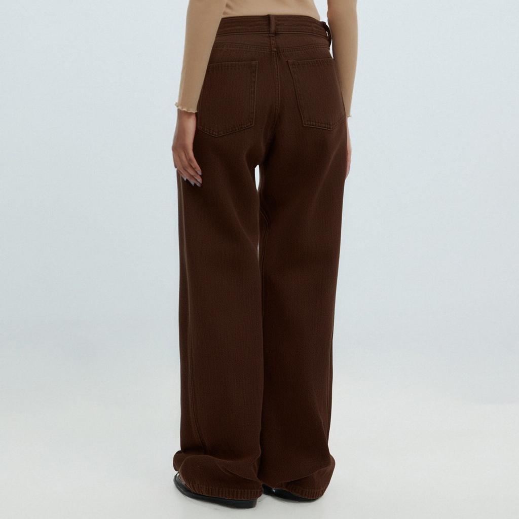 Женские модные повседневные универсальные винтажные широкие джинсы