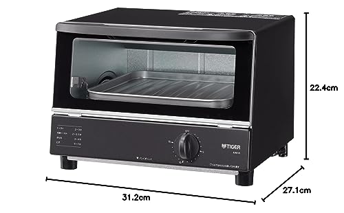 Tiger Vacuum Bottle (TIGER) Yakitate Toaster Oven KAK-H101K Black