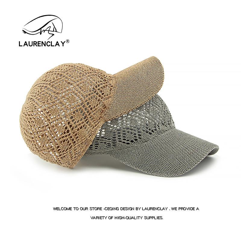 Summer new hat women's bright silk hollow mesh baseball cap fashion versatile cap sun hat tide