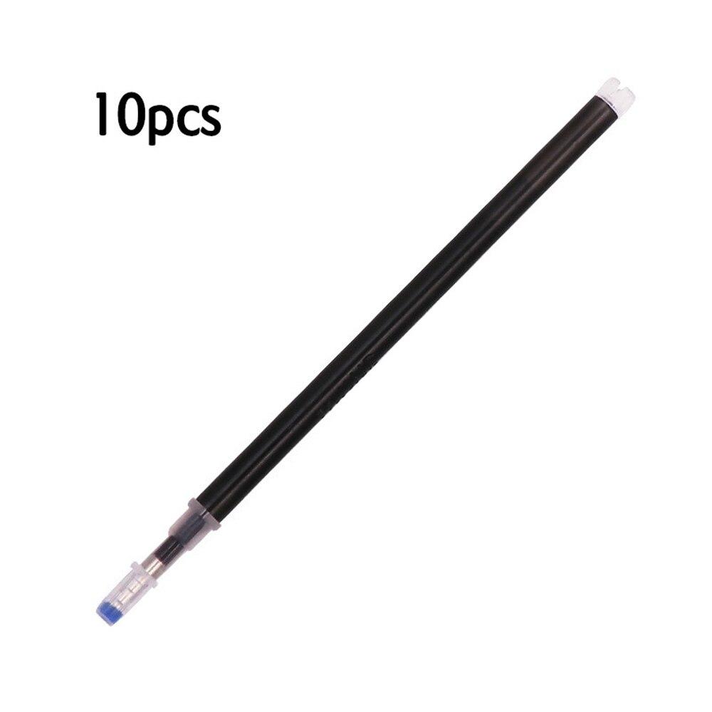 10 шт./компл., высокотемпературный исчезающий маркер для ткани, стираемый сменный стержень для лоскутного шитья из искусственной кожи, швейный инструмент, водорастворимый DIY