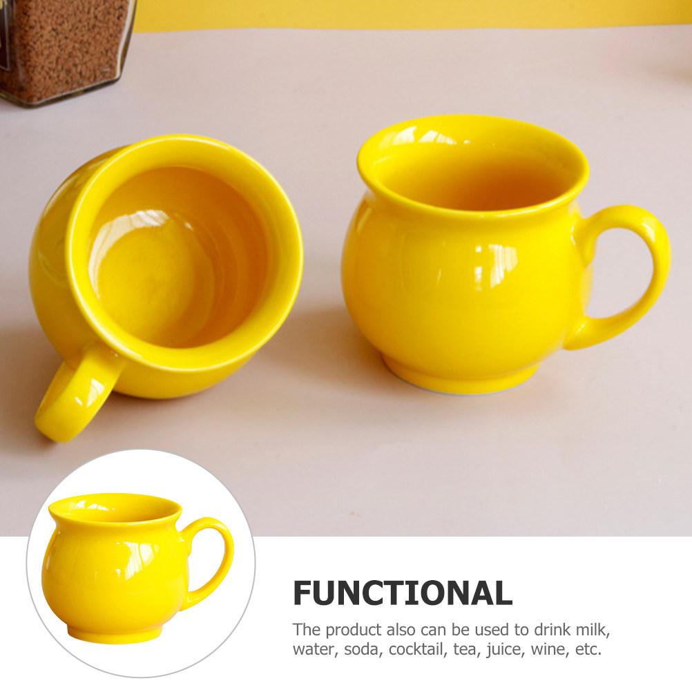 Ceramic Mug Premium Quality Smooth Finish Scratch Resistant for Breakfast Office Dessert Shop Water Soda Cocktail Drinking Cup