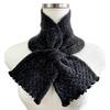 TERAICHI Charcoal Mesh Neck Small Cross Mini Scarf Warmer, Scarf, Scarf, Women's (Charcoal)