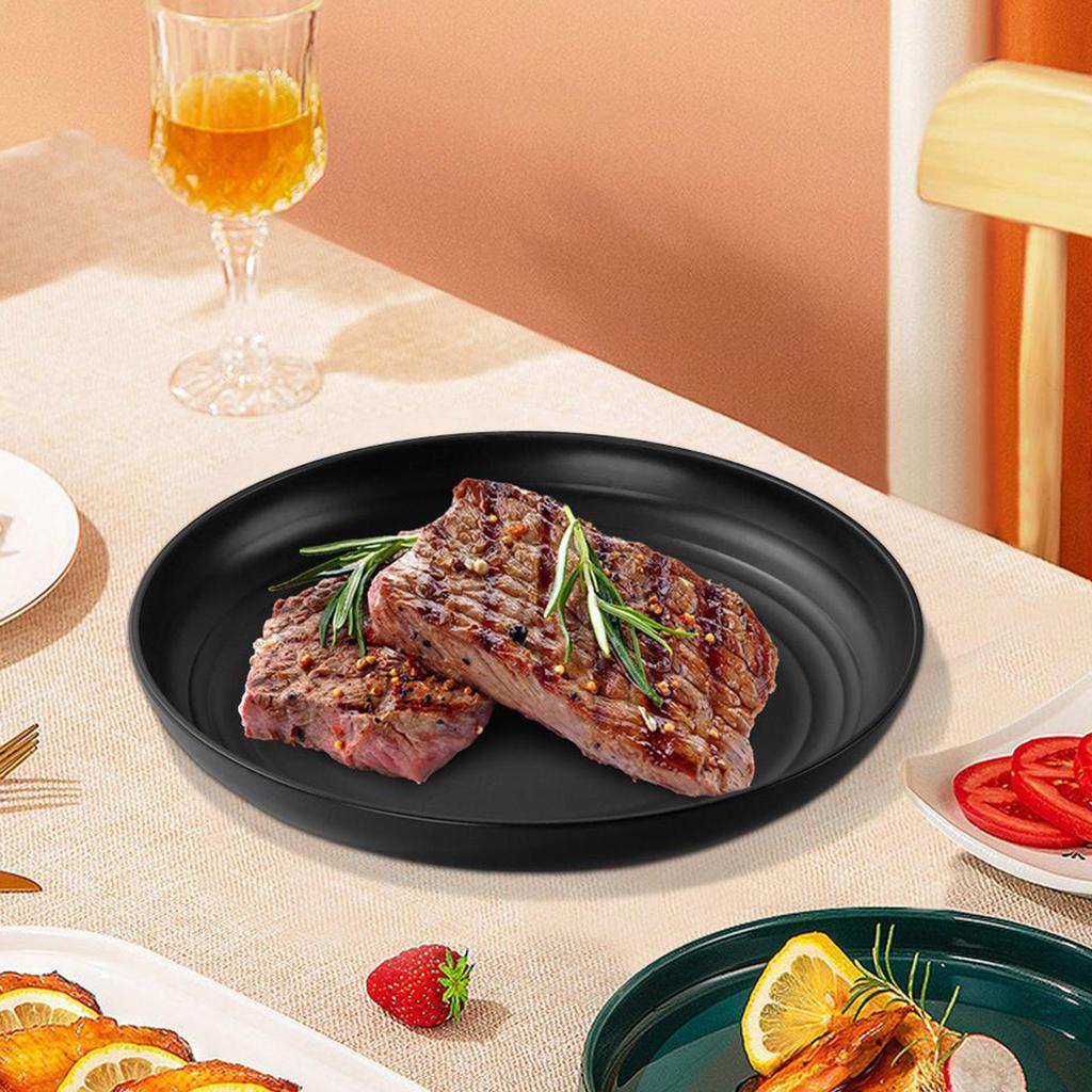 Набор столовой посуды из пшеничной соломы, набор тарелок, чашек и мисок для кемпинга, прочные, штабелируемые столовые приборы, кухонные принадлежности для дома, квартиры, путешествий в помещении