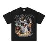 2026 ASAP Rocky Футболка Уличный Стиль Хип-Хоп Рэп Графический Принт Круглый Вырез Чистый Хлопок Повседневные Модные Топы Для Всех Сезонов