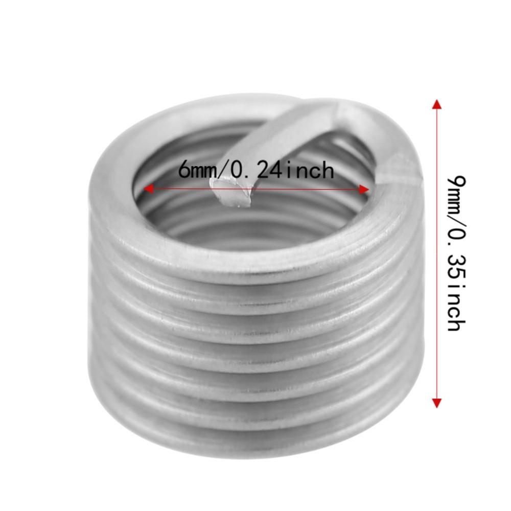 100pcs Metric Thread Helicoil Kit Precision Fit Wire Thread Sleeve Stripped Thread Fixing