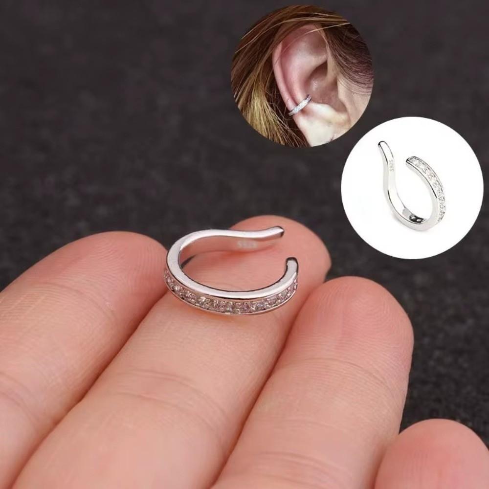 Reusable Clip Earrings Punk Rock Style No Hole Ear Clip Fashion Ear Corrector Clips Daily Wear