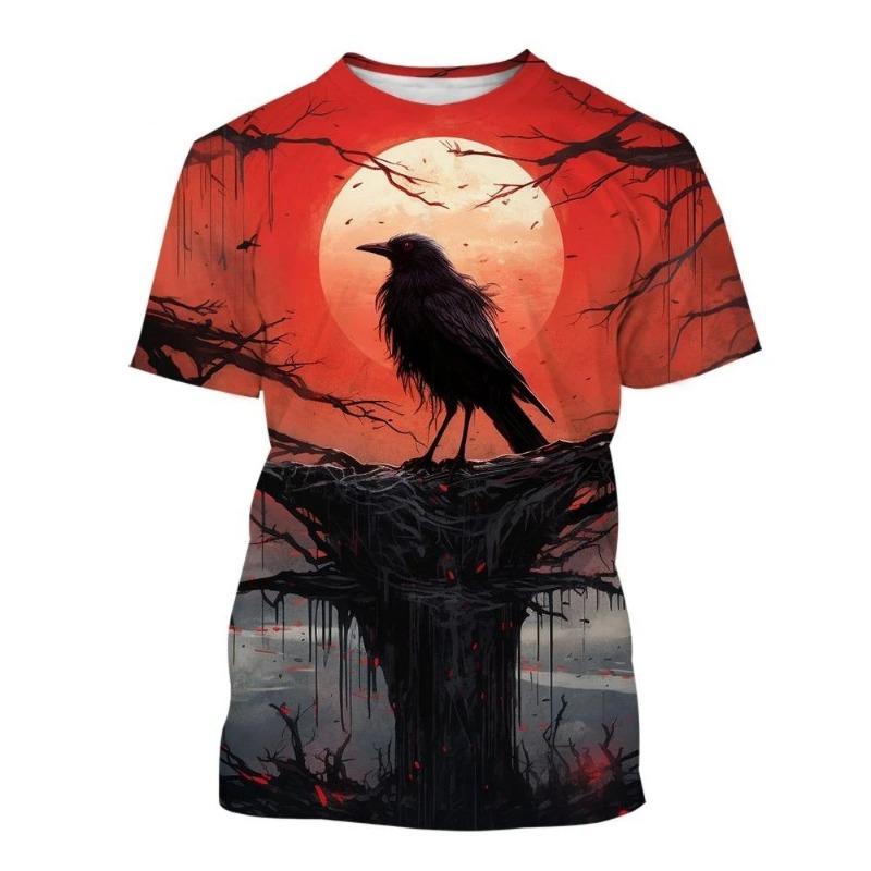 Мужская футболка 3D Creative Animal Trend Универсальный дизайн с принтом Мужские повседневные футболки с коротким рукавом в стиле Харадзюку для мужчин