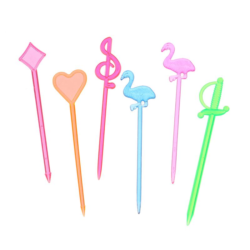 50шт фруктовая палочка пластиковая вилка вилка для кондитерских изделий многоразовая фруктовая десертная вилка для фруктов