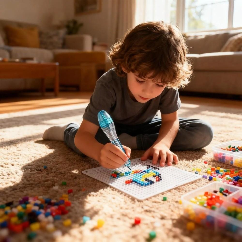 Ручка-аппликатор для бусин 2,6 мм, пресс для поделок, инструмент для размещения бусин Perler Hama, DIY-проекты с бусинами, автоматический инструмент для размещения бусин