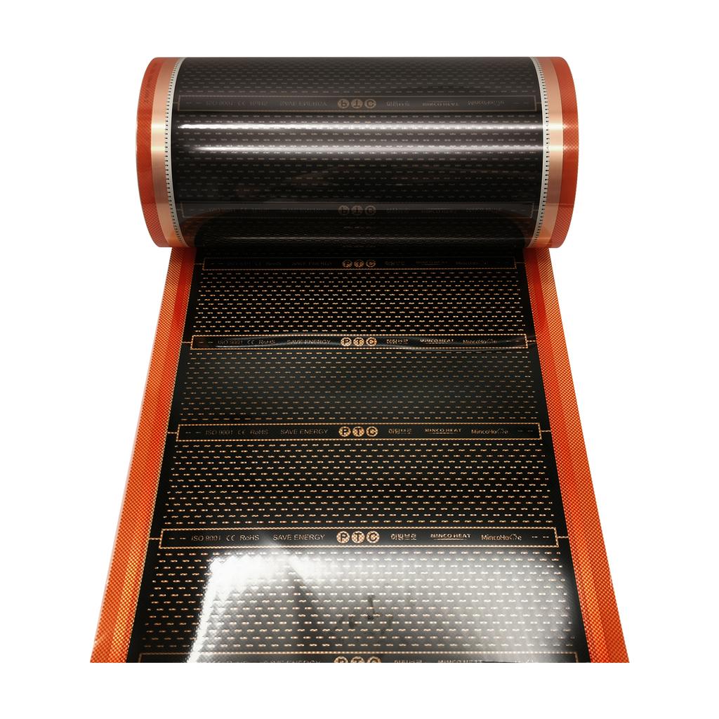 150w/m2 Graphene PTC Electric Heating Film Infrared AC200~240V Warm Floor Infrared Self-regulating Film 50cm Width