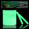 Luminous Tape, Glow In The Dark Tape, Removable PVC Luminous Tape, 9.8/16.4ft Luminous Tape Safety Egress Markers Anti-Slip Tape