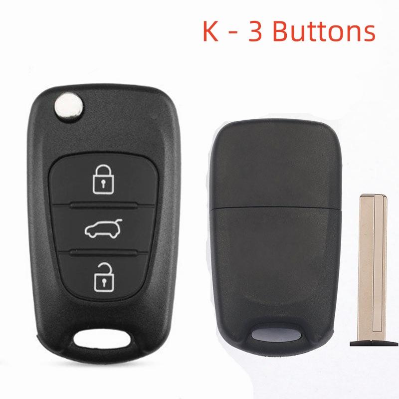 Складной чехол для автомобильного ключа Flip Shell для Hyundai Elantra VERNA IX30/35/Sonata ACCENT TUCSON Avante Solaris для Kia Sportage K5 Soul Rio picanto