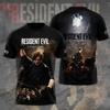 Новая футболка с 3D-принтом Resident Evil для мужчин и женщин, модные летние повседневные винтажные топы с коротким рукавом, детская одежда