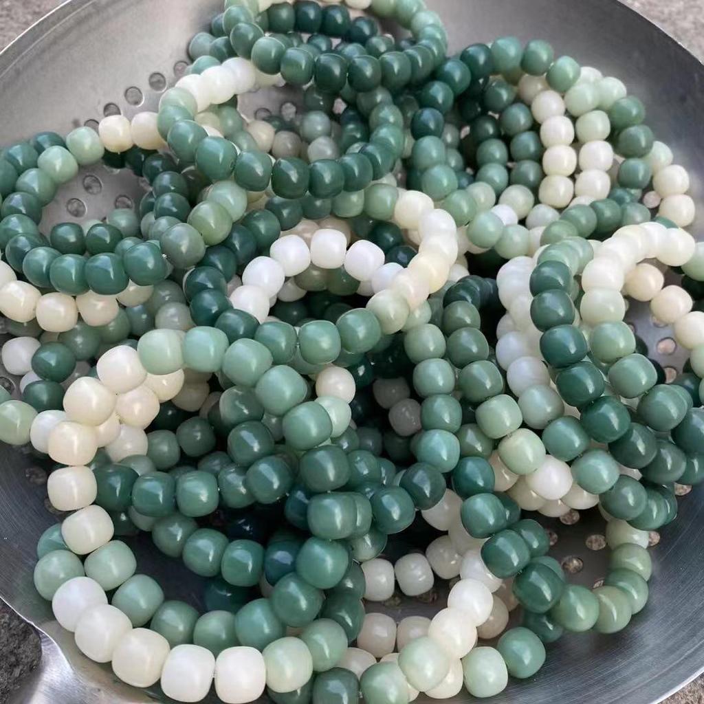 High Polish Bodhi Root Beads Bracelet - Original Ecological Design for Men & Women