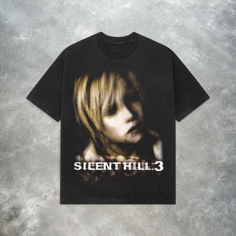 Футболка с саундтреком из игры Silent Hill 2, Ретро Хоррор Игра, Уличная одежда Y2K, Мужская Женская Оверсайз Хлопковая Футболка Y2k, Уличная Одежда Женская Мужская Одежда