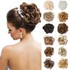 WTB Claw Clip Bun Synthetic Wig Female Natural Curly Hair Bun Messy Hair Accessories Ball Head Fluffy Hair Claw Clip Bun Wig