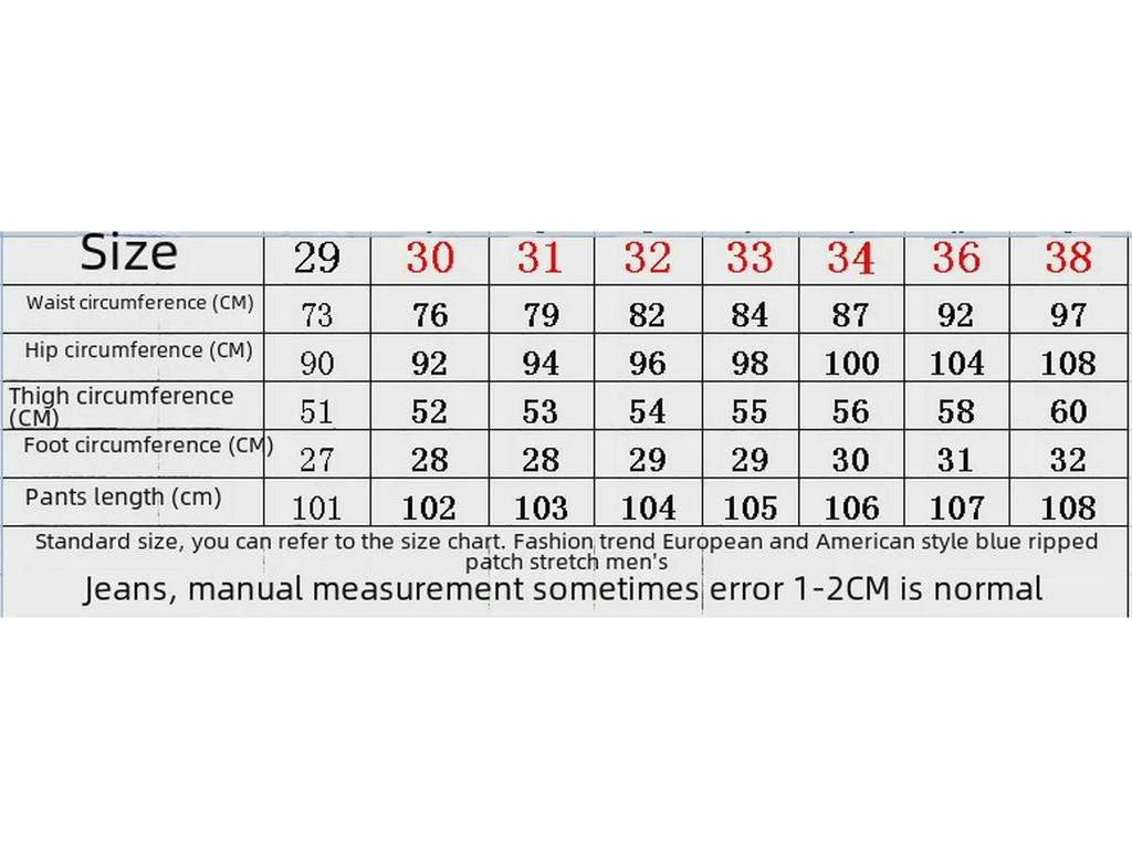 AM Punk Retro Stretch Slim Fit Casual Hole Print Skinny Jeans