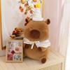 Simulation Capybara Plush Doll Cartoon Capibara Fluffty Doll Cute Capybara Plush Toy  Christmas Toy