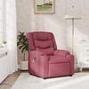 VidaXL Reclining Massage Armchair Bordeaux Red Fabric 4019929