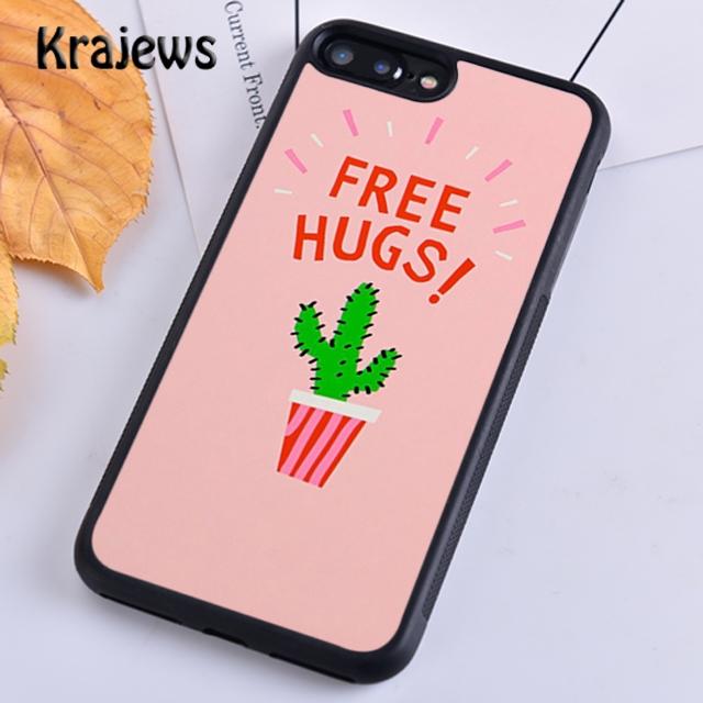 Krajews Hug Cactus Summer For iPhone 17 Air 16 Phone Case Cover 15 14 plus 12 13 pro max coque Shell Fundas