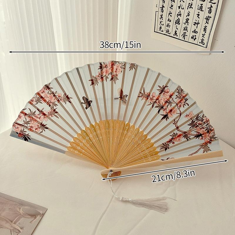 Folding Fan Bamboo Hand Fans Decorative Fan For Women Dancing Fan Gifts Wedding Party Crazy Hour Fans Party Favors