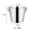High Quality Stainless Steel Large Ice Punch Bucket Wine Beer Wine Chiller Bottle Cooler Champagne Barrel Deer Head Ice Bucket