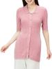 Snidel Home Sorbet Touch Ribbed Collar Pullover SHNT222009 Pink F Women's
