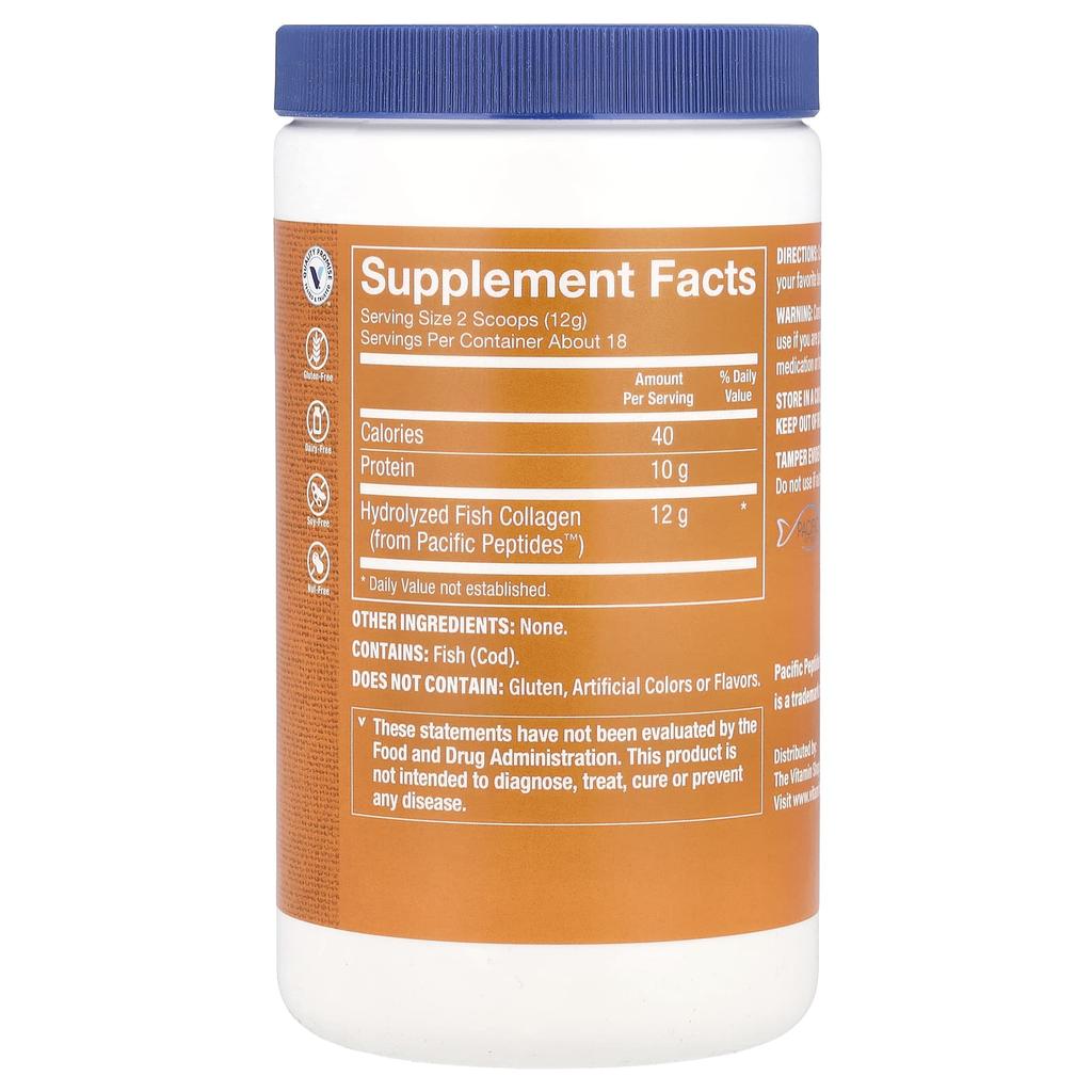 Marine Collagen, Unflavored, 216G(7.62Oz)