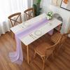 30x300cm Chiffon Table Runner Polyester Wedding Table Cloth Outdoor Decoration