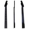 YUAXIA 22-Fret Maple Guitar Neck, 18.7" Scale Length, Black Gloss TL, Electric Guitar Neck with Rosewood Fretboard and Inlaid Dots, Ideal for Electric
