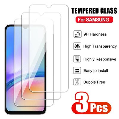 3 шт. полное закаленное стекло для Samsung Galaxy A05 A15 A25 A35 A55 Защитная пленка для экрана A04 A14 A24 A34 A54 F04 F14 F34 F54 Стеклянная пленка