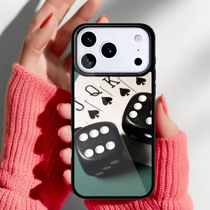 Dices Poker Casino Phone Case for iPhone 17 16 15 14 13 Pro Max Back Cover for 12 11 Pro Coque