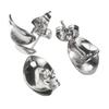 No Fade 10pcs Stainless Steel Ear Studs with Ear Back Love Heart Moon Earrings Dangle Pendants for DIY Jewelry Making Supplies