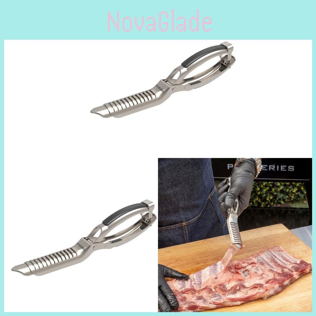 Stainless Steel Rib Membrane Remover Kitchen Tool For Grilling And Meat Preparation