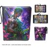 Anime  400/900 Pcs Card Album Book Folder 4/9 Card Slots Collections Zipper Double Pocket Card Binder Holder Gift