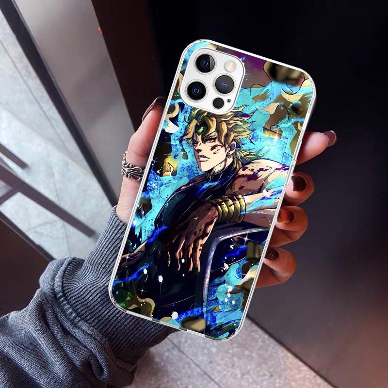 JoJo Adventure Dio Diego Brando Phone Case For iPhone 17 Air 11 13 Mini 14 15 Plus 16 12 Pro Max 16E SE 7 8 Pattern Soft TPU Bac