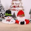 Poseable Arms Christmas Tree Toppers Festive Decor Christmas Tree Ornament Santa Snowman Hugger