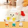 Cute Cream White Bowknot Tissue Box