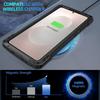 For Samsung Galaxy S25 Edge Case Aluminum Alloy+Silicone Lens Kickstand Phone Cover with Tempered Glass Film