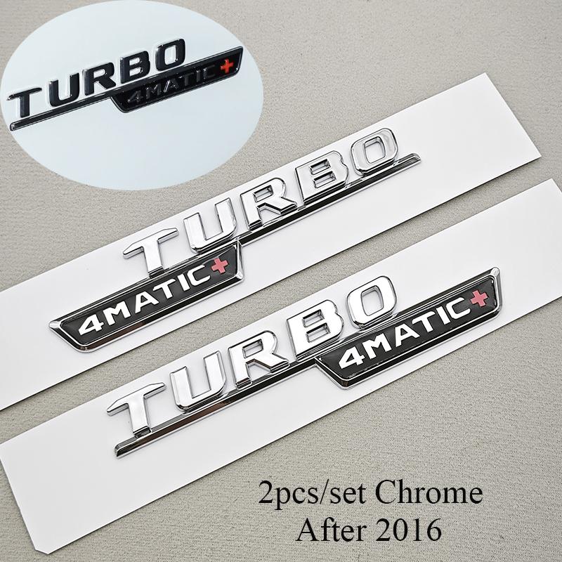 2 шт. Эмблема TURBO 4MATIC+ для Mercedes Benz AMG W213 W205 W177 W167 A45S E63S GLE53 Шильдик на крыло Наклейка Логотип Автомобильные Аксессуары